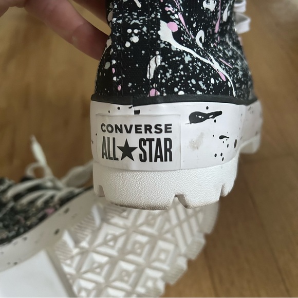 CONVERSE Chuck Taylor All Star Lugged Paint Splatter sneaker size 9 - Picture 5 of 8